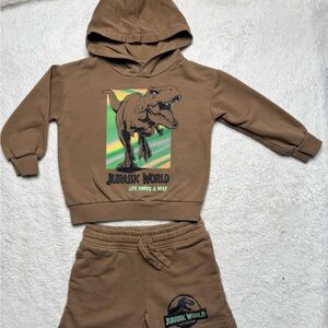 H&M Tan Kids Hoodie and Sweatpants Set